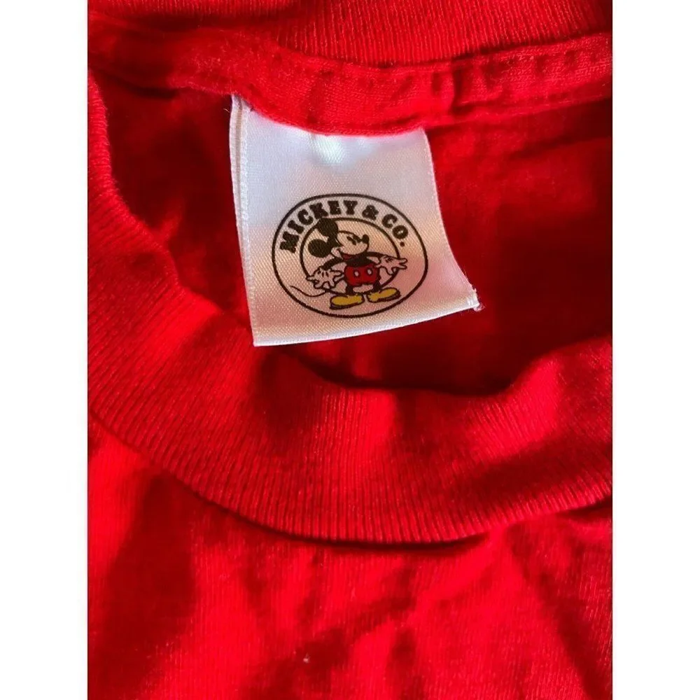 Vintage Mickey & Co Disney Mickey Embroidered Shirt Single Stitch One Size  USA - Picture 4 of 7